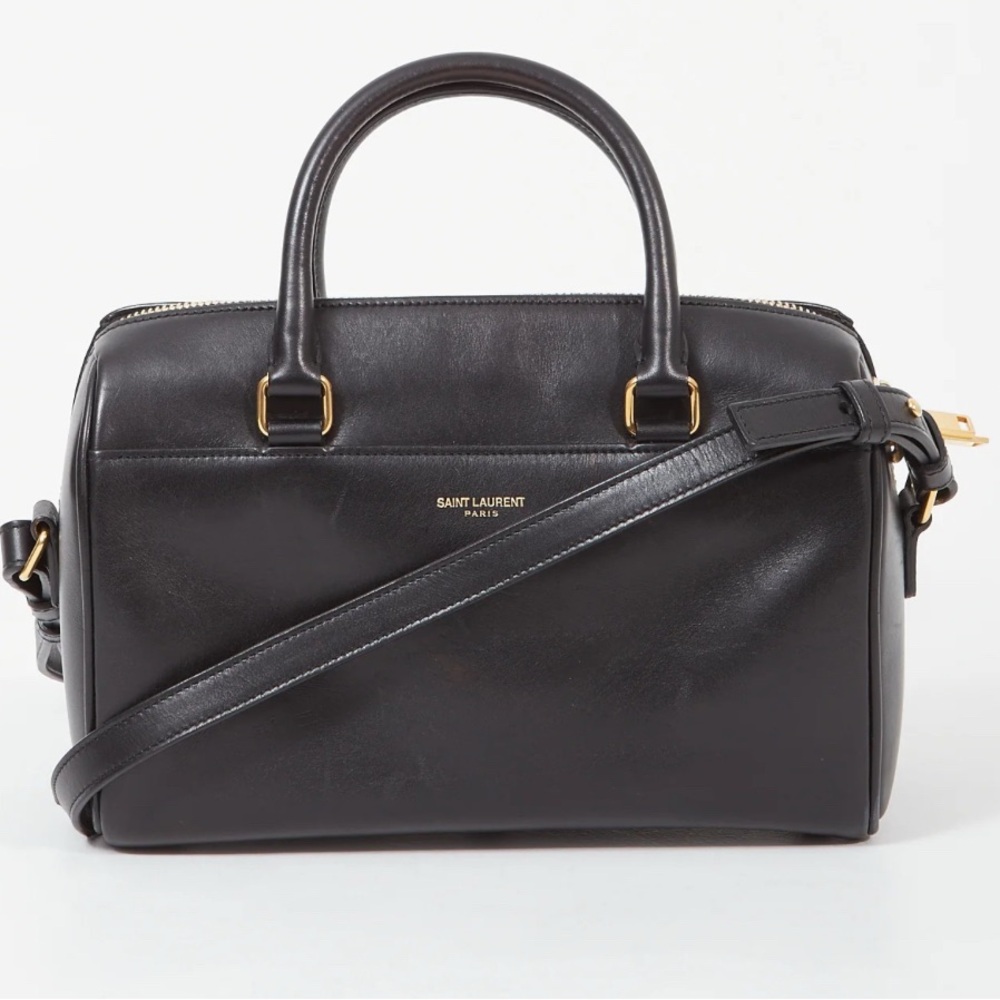 Saint Laurent Baby Duffle Black with Gold Accents